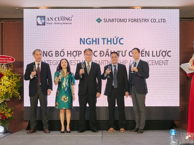 Nghi thức công bố hợp tác chiến lược giữa Gỗ An Cường và Kl994 game bài casino hấp dẫn Sumitomo Forestry (Nhật bản).