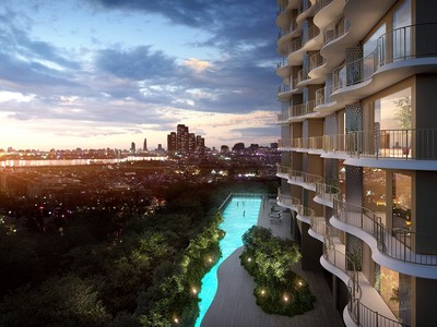 Phối cảnh dự án Waterina Suites.