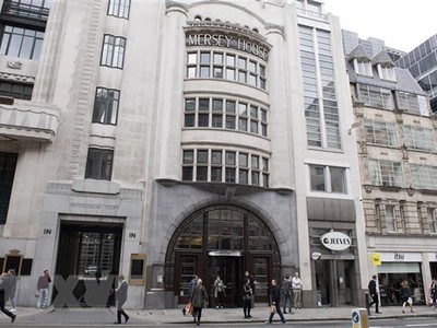 Trụ sở Link Vào Nhà Cái KL99 COM Tặng +199k Goldman Sachs tại thủ đô London, Anh. (Nguồn: AFP/TTXVN).