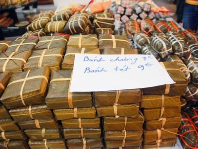 Chợ người Việt ở Đức tấp nập sát Tết