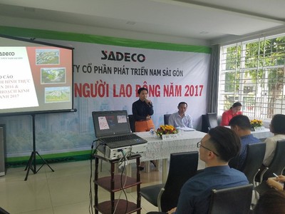 Bà Hồ Thị Thanh Phúc, Tổng giám đốc Sadeco.