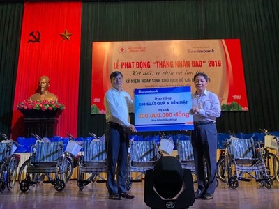 Sacombank đồng hành cùng “tháng nhân đạo” tại tỉnh Nam Định