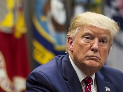 Tổng thống Mỹ Donald Trump tham dự hội nghị bàn tròn tại Nhà Trắng vào thứ Tư. Ảnh: EPA-EFE.