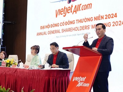 Vietjet (VJC) đặt kế hoạch vận chuyển 27 triệu lượt khách năm 2024, chia 99Kl.app mobile mới nhất 25%