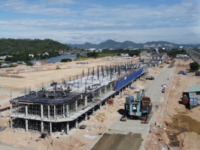 Dự án Khu đô thị Bắc Hà Thanh đang được đẩy nhanh tiến độ thi công.