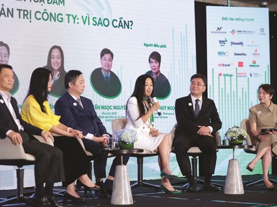 Các diễn giả chia sẻ góc nhìn tại Diễn đàn Quản trị công ty thường niên lần thứ 7.