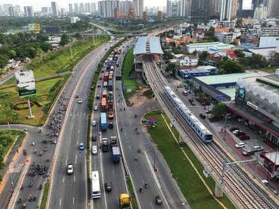 Tuyến metro so 1 tại TP.HCM. Ảnh: Lê Toàn.