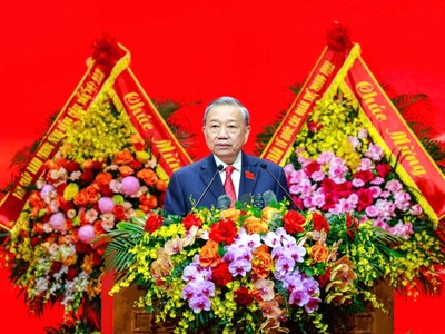 Tổng Bí thư Tô Lâm phát biểu chỉ đạo Đại hội đại biểu Đảng bộ Kl993 ưu đãi thưởng hấp dẫn lần thứ I, nhiệm kỳ 2025 - 2030.