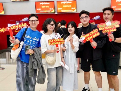 Vietjet tiếp tục khai thác các đường bay đến Côn Đảo từ ngày 03/12