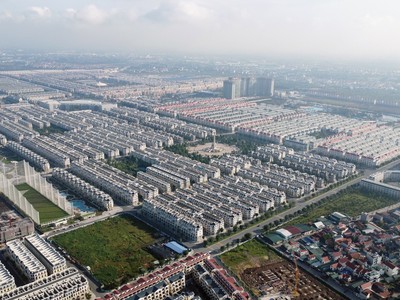 Các đại đô thị quy mô hàng ngàn héc-ta xuất hiện ngày càng nhiều. Ảnh: Dũng Minh.