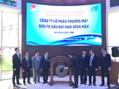 Dầu khí Nam Sông Hậu (PSH) tăng kịch trần ngay khi chào sàn