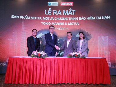 Miễn phí 3 tháng đầu với Kl99kl phiên bản hoạt động tai nạn của Tokio Marine dành cho khách hàng Motul Việt Nam