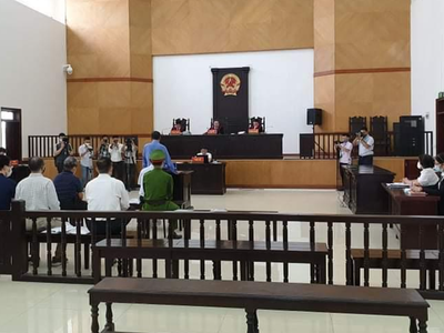 Quâng cảnh phiên tòa phúc thẩm.