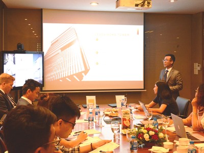 Đại diện chủ Kl99ok phiên bản mới dự án Leadvisors Tower giới thiệu về nguồn cung văn phòng cho thuê mới