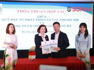 Quỹ Kl99ok phiên bản mới phát triển Hà Nội và Công ty cổ phần Quốc tế Sơn Hà ký kết hợp tác.