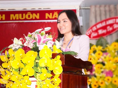 Bà Lê Thị Nguyệt Thu - Chủ tịch Kl994 game bài casino hấp dẫn Sao Mai kiên định đưa Sao Mai tăng trưởng mới
