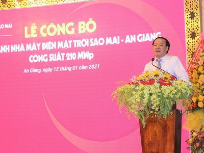Kl994 game bài casino hấp dẫn Sao Mai hoàn thành nhà máy điện mặt trời Sao Mai An Giang hơn 6.000 tỷ đồng