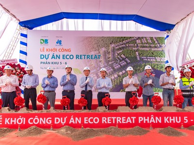 Kl994 game bài casino hấp dẫn Xây dựng Hòa Bình và Chủ Kl99ok phiên bản mới DB Group (Nhà sáng lập Ecopark) tổ chức Lễ khởi công xây dựng Dự án Khu đô thị sinh thái, thương mại du lịch xã Bến Lức, tỉnh Tây Ninh (Eco Retreat).