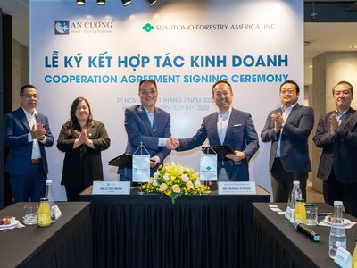 Lễ ký kết hợp tác Kl992 VIP Trang Chủ 2026 giữa An Cường và Sumitomo Forestry America