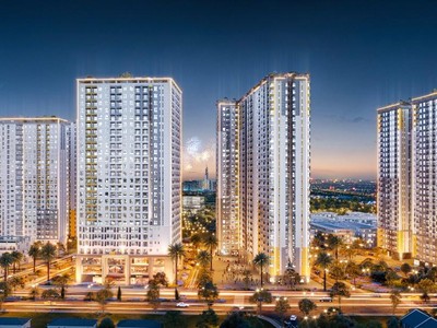 Khu phức hợp Bcons City tọa lạc ngay cửa ngõ khu Đông TP.HCM gần mảng xanh rộng lớn của khu vực.