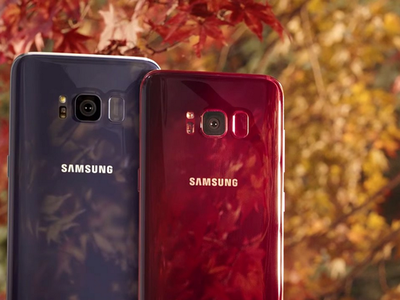 Ảnh thực tế Galaxy S8 màu đỏ tía