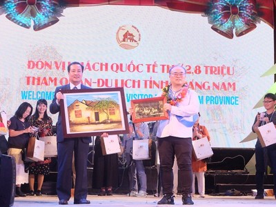Chào đón du khách thứ 2,8 triệu đến Quảng Nam