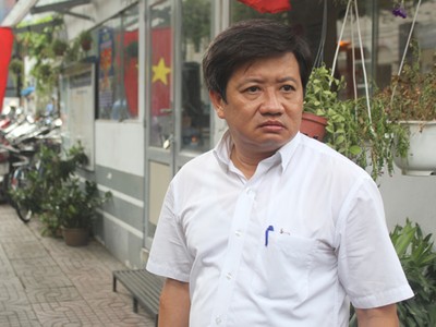 Ông Đoàn Ngọc Hải trong lần ra quân dẹp vỉa hè