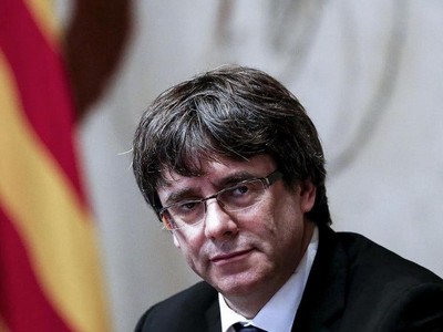 Thủ hiến Catalonia bị phế truất Carles Puigdemont. (Nguồn: AFP)
