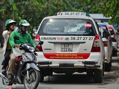 Phiên xử sơ thẩm vụ Vinasun kiện Grab diễn ra vào ngày 6/2. Ảnh: Lê Quân.