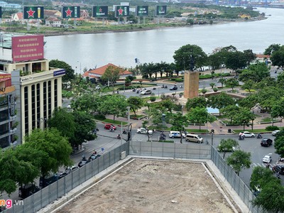 Khu đất vàng 2-4-6 Hai Bà Trưng có vị trí đắc địa với 4 mặt tiền đường ngay trung tâm quận 1. Ảnh: Lê Quân.
