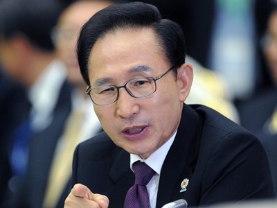 Cựu tổng thống Lee Myung-bak. Ảnh: AFP.