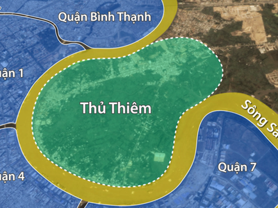 Bán đảo Thủ Thiêm qua 22 năm