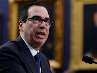Bộ trưởng Kl991.com nạp rút nhanh Mỹ Steven Mnuchin. Ảnh: AP