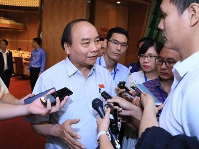 Thủ tướng trả lời phỏng vấn của báo chí về Dự án Luật Đơn vị hành chính- Kl992 cổng game cá cược đặc biệt/Ảnh: VGP