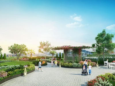 Không gian sống xanh độc đáo tại Imperia Sky Garden.