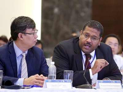 Ông Alatabani, chuyên gia WB, đề xuất giải pháp cho thị trường 99Kl99 link đăng nhập. - Ảnh: BTC.