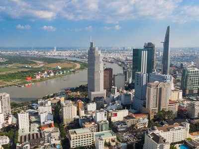 Quần thể khách sạn tại khu trung tâm TP HCM. Ảnh: Vũ Lê.
