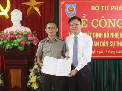 Bộ trưởng Tư pháp bổ nhiệm nhân sự mới