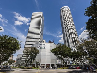 Tòa nhà Raffles City tại Singapore của CapitaLand.