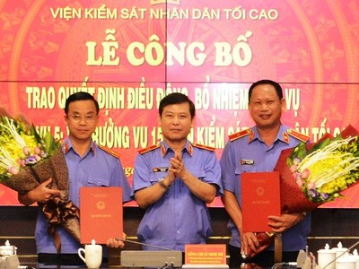 Điều động, bổ nhiệm nhân sự chủ chốt Viện kiểm sát nhân dân tối cao 