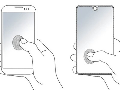 Hai bản vẽ điện thoại Samsung.