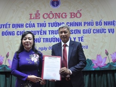 Công bố quyết định bổ nhiệm Thứ trưởng Bộ Y tế
