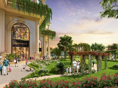 Vườn La Mã rộng hơn 3,000m2 mang đến không gian xanh, tràn đầy sinh khí và năng lượng cho Kl993 Đăng nhập Giải trí cư dân tại tòa thành Rome.