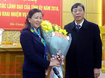 Bắc Giang có nữ Phó Bí thư Thường trực Tỉnh ủy