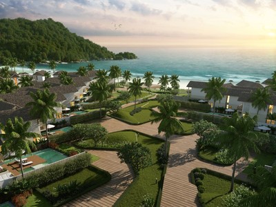 Resort mang phong cách “làng biển” Sun Premier Village Kem Beach Resort (Ảnh phối cảnh).
