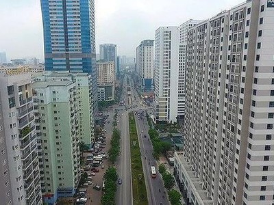 Không gian Hà Nội "đông cứng" khi các chung cư cao tầng mọc lên chi chít (Ảnh minh họa: VnMedia).