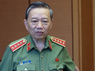 Bộ trưởng Công an, Đại tướng Tô Lâm. Ảnh: Võ Hải.