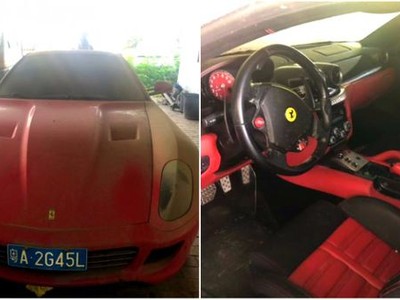Chiếc Ferrari 599 đã qua sử dụng sẽ được bán đấu giá tại Trung Quốc vào tuần tới.