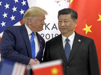 Ông Trump và ông Tập gặp nhau tại Nhật Bản hồi tháng 6 (Ảnh: AP).