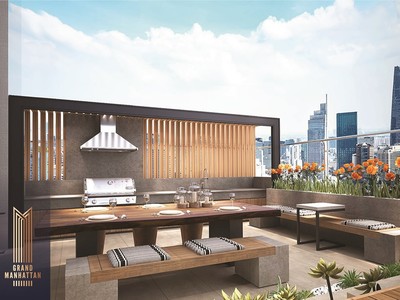 Tầm nhìn đắt giá tại căn Sky Villa ngay trung tâm Quận 1.